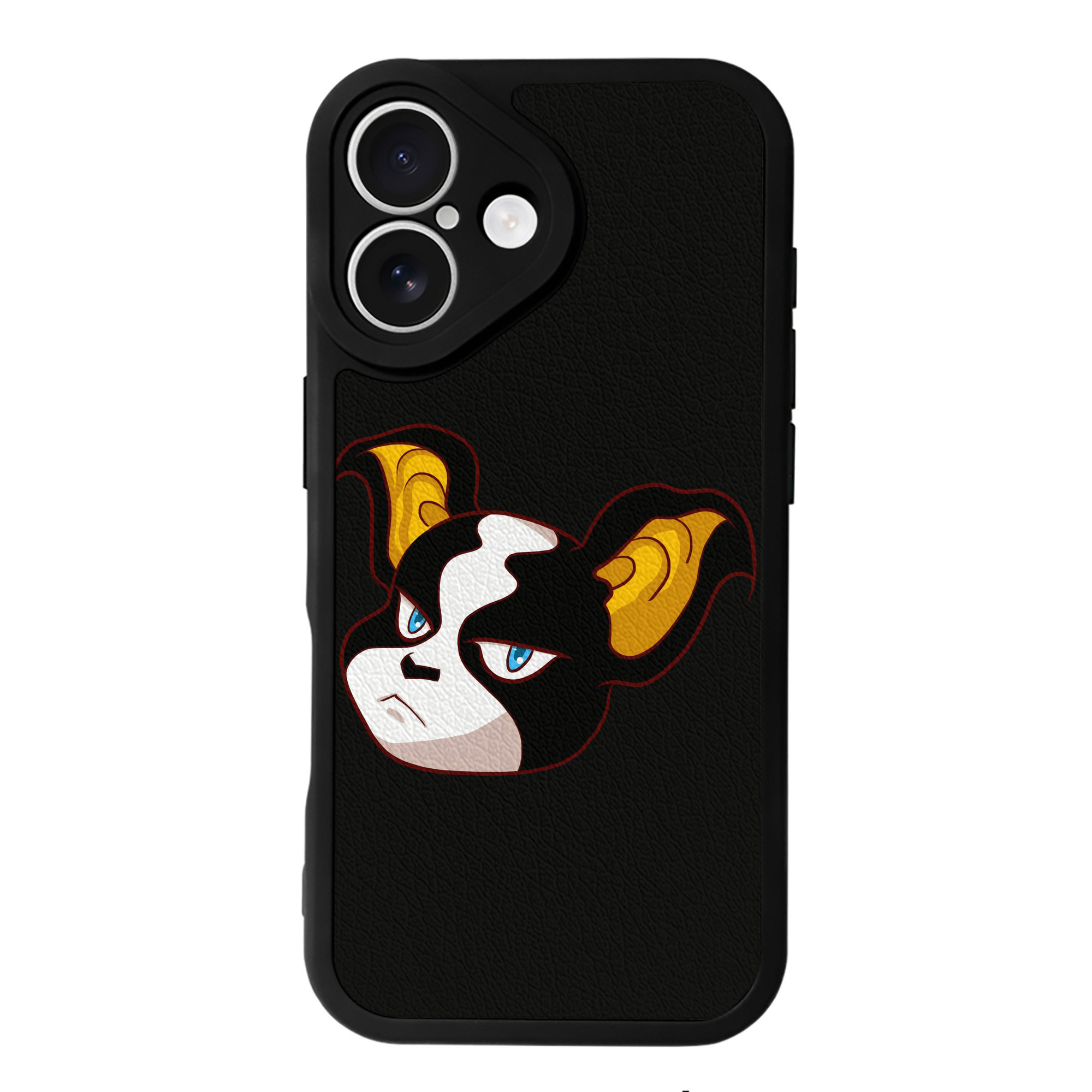 （画像用） ジョジョの奇妙な冒険 イギー JoJo's Bizarre Adventure Iggy 【iPhone 16シリーズ対応】シリコンスマホケース（レザー調） 材質：シリコン